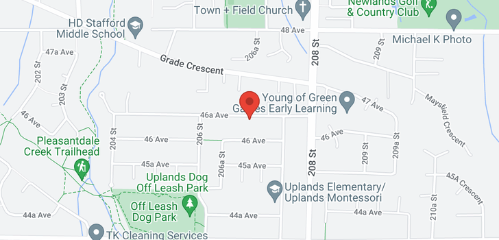 map of 20700 46A AVENUE
